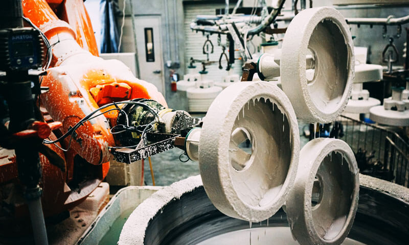Investeringen gieten van schelpen maken