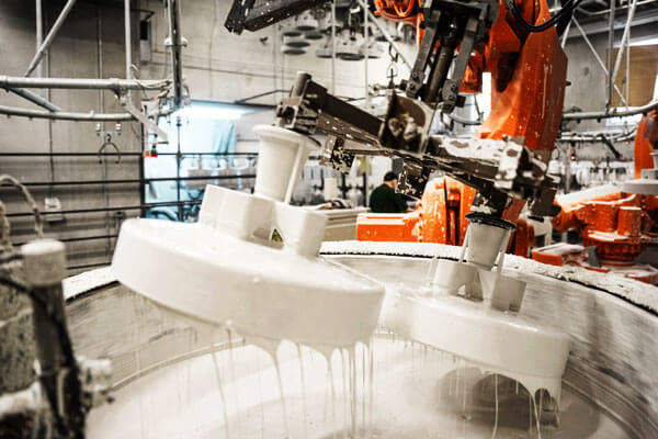 Slamdensitet av keramiska skal