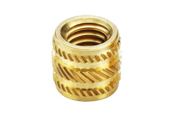 C35300 Inserto zigrinato filettato in ottone