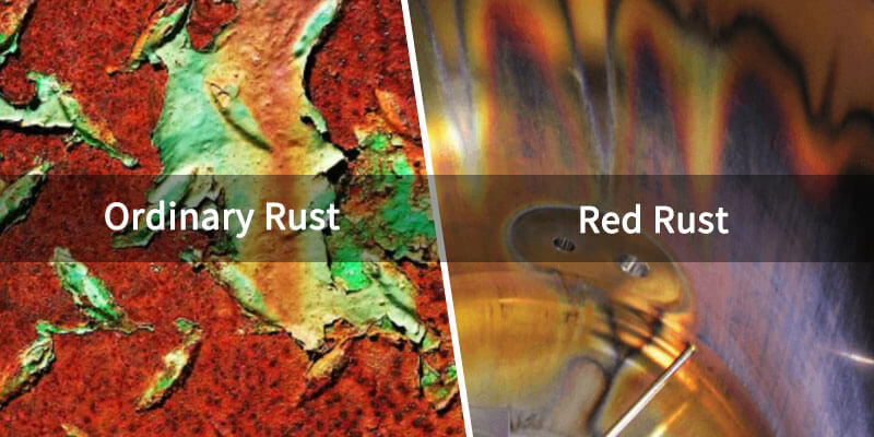 Ordinary Rust vs Red Rust