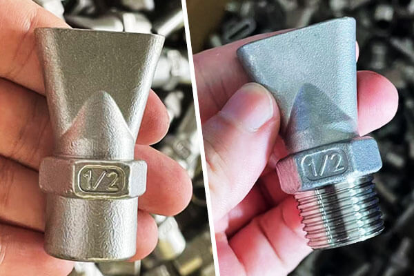 1/2" Entenschnabeldüse aus Edelstahl